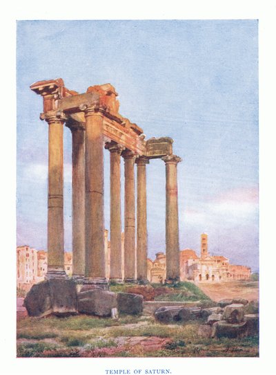 Temple of Saturn by Alberto Pisa